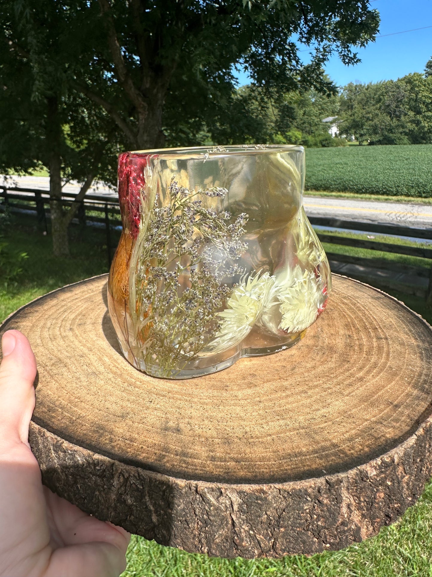 MADE TO ORDER Floral Booty Planter