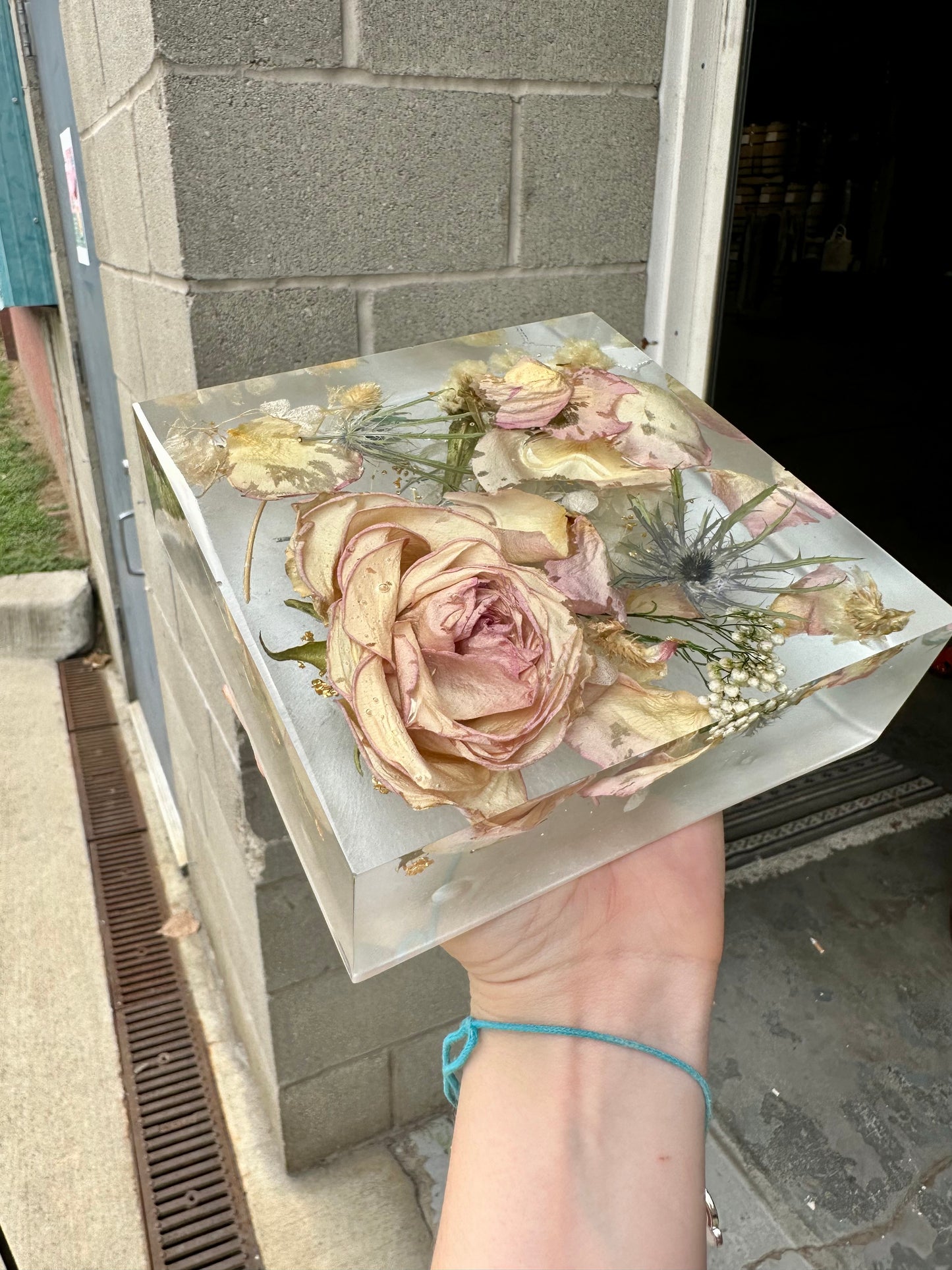 Decorative Rose Floral Block