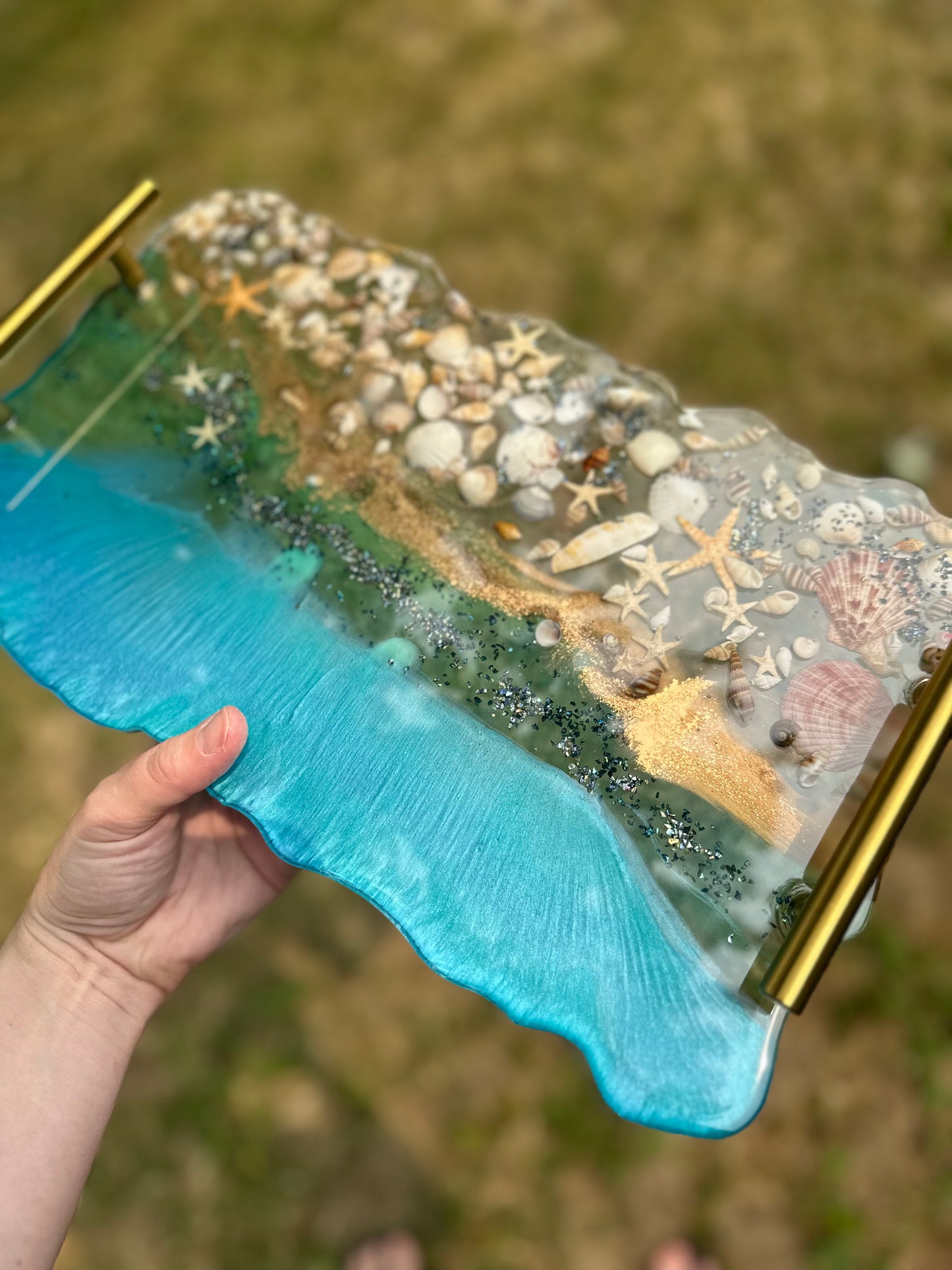 MADE TO ORDER Oceanscape Serving Tray