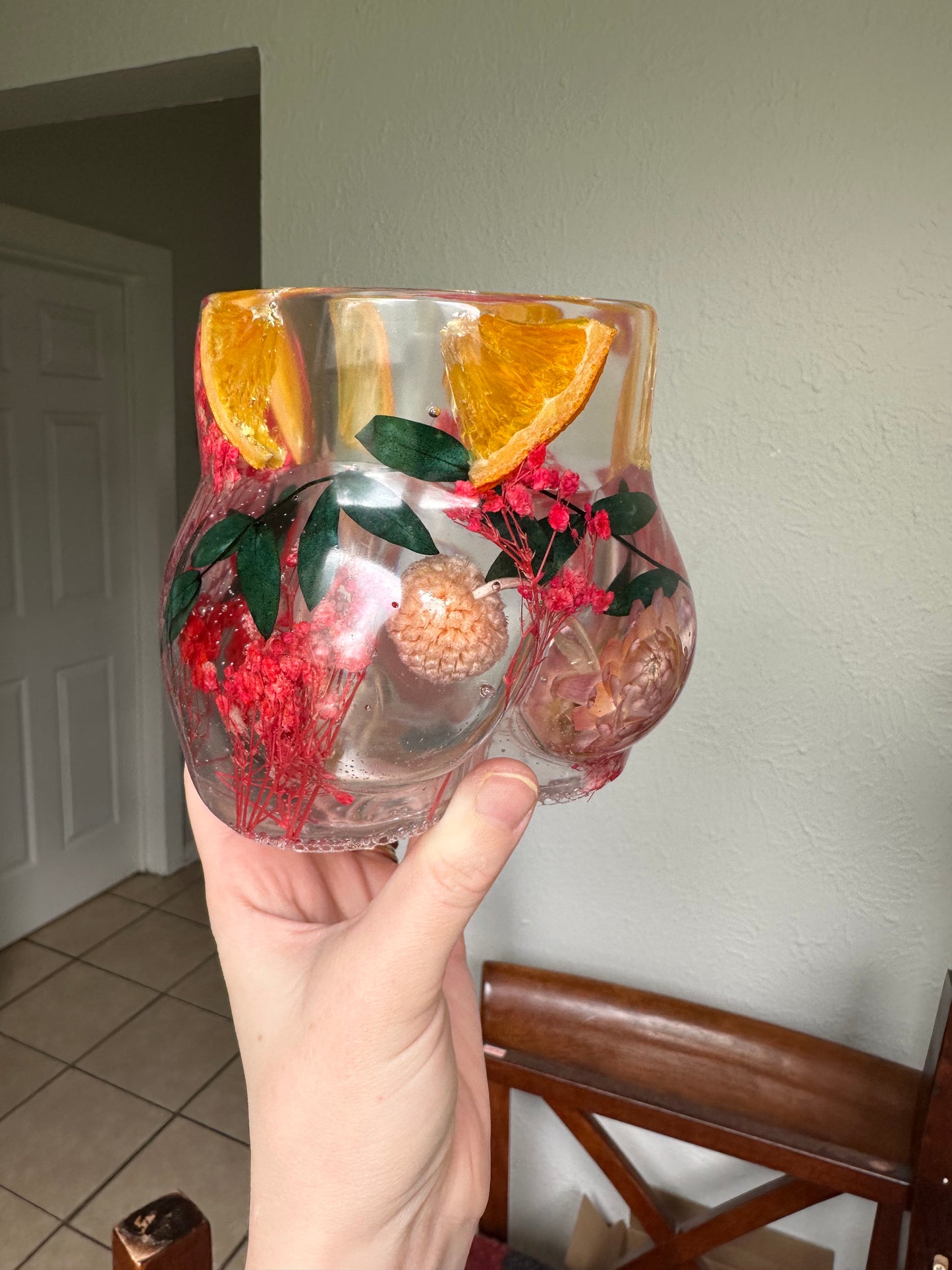 MADE TO ORDER Floral Booty Planter