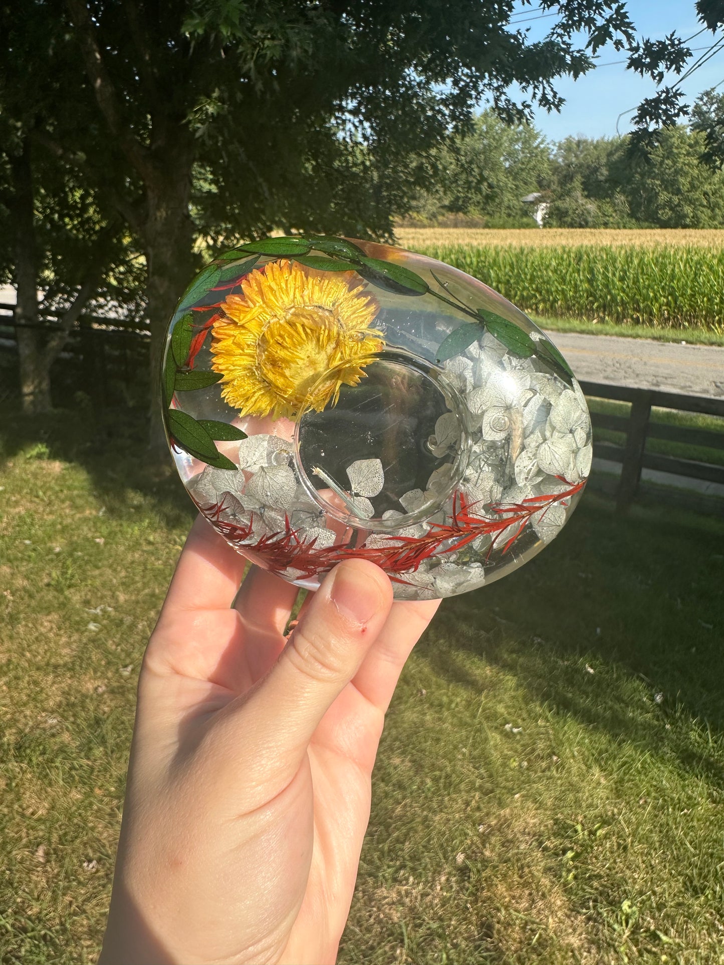 STRAWFLOWER Field Tealight Holder