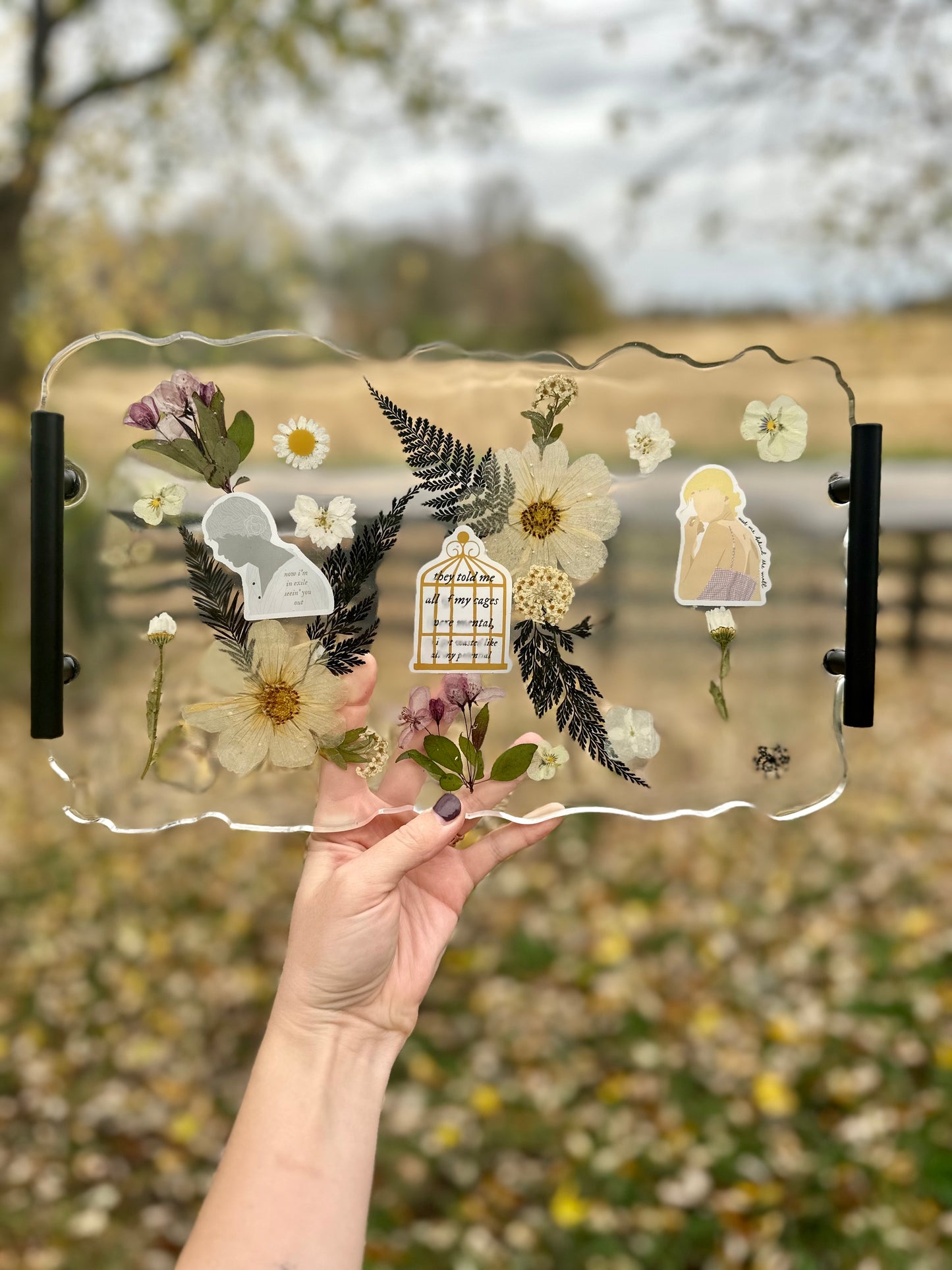 FOLKLORE TS✨Inspired Floral Tray