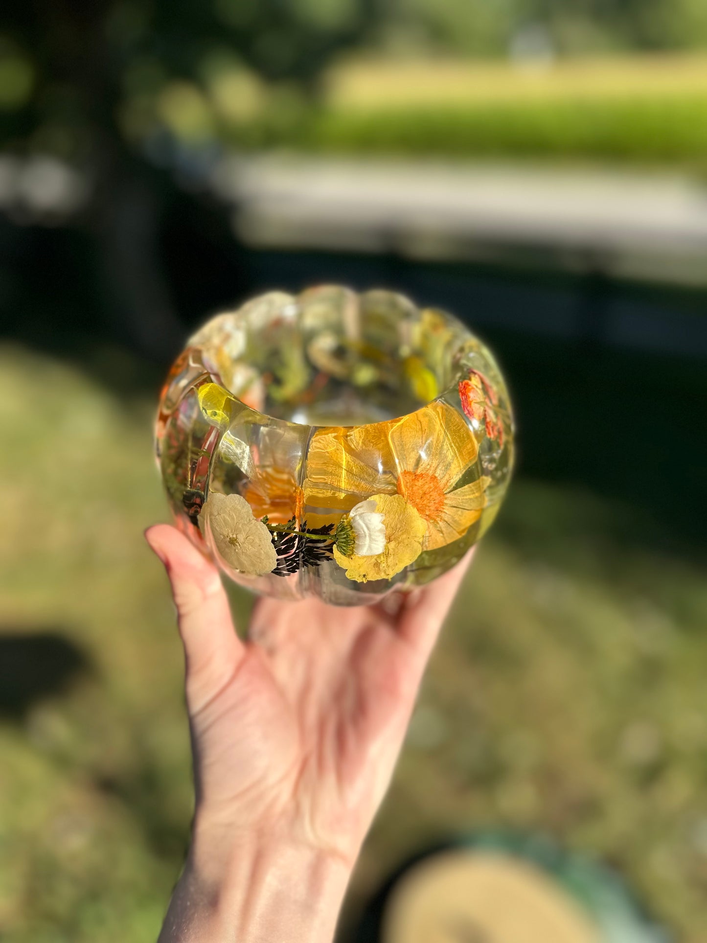 CUSTOM 🖤🎃FLORAL PUMPKIN Jar