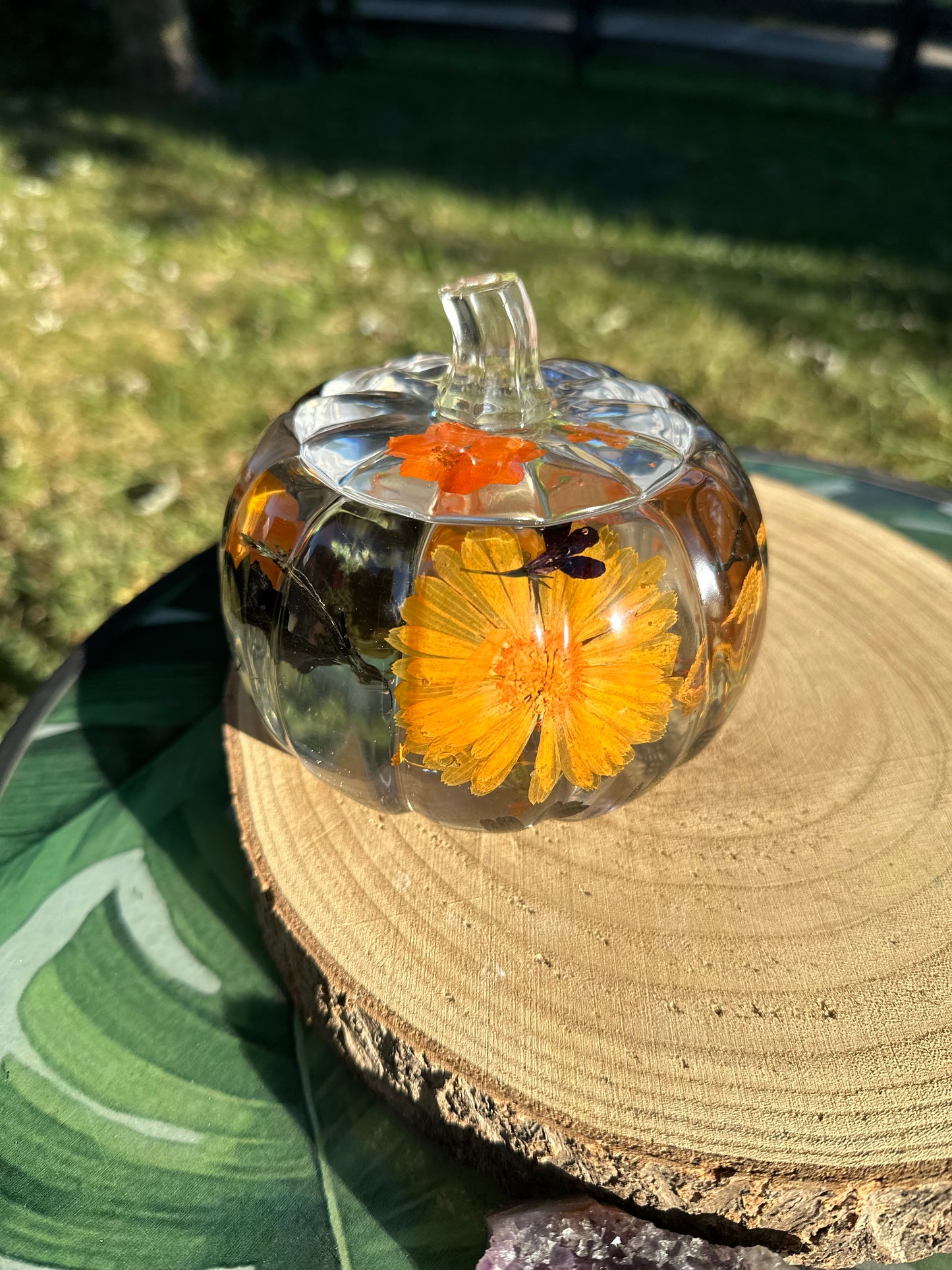 CUSTOM 🖤🎃FLORAL PUMPKIN Jar