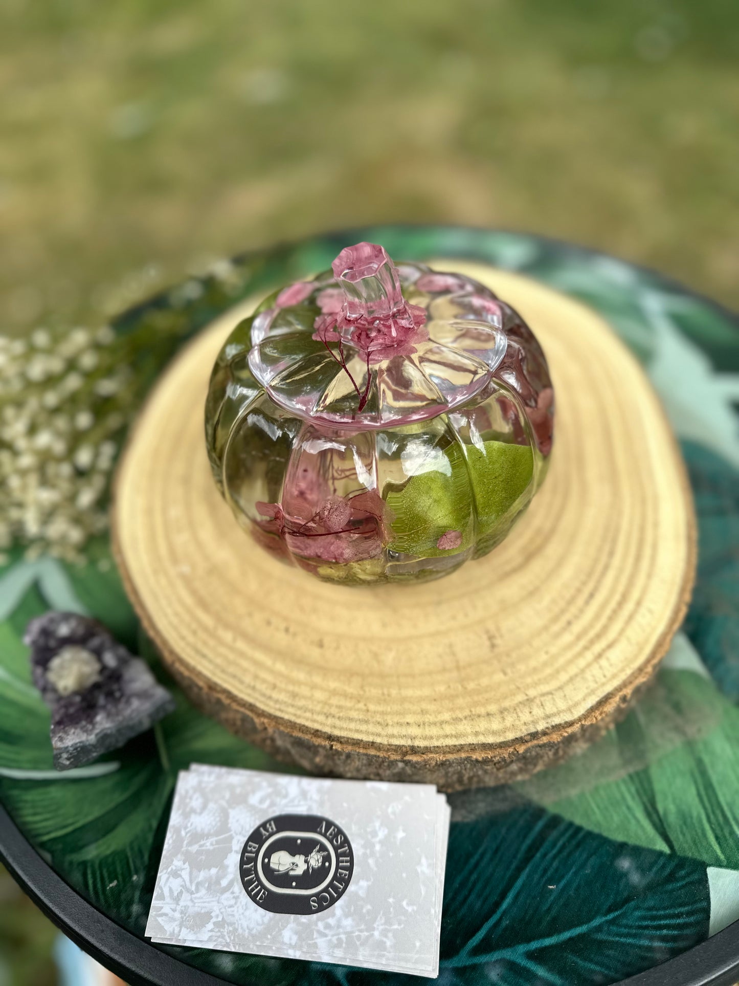 CUSTOM 🖤🎃FLORAL PUMPKIN Jar