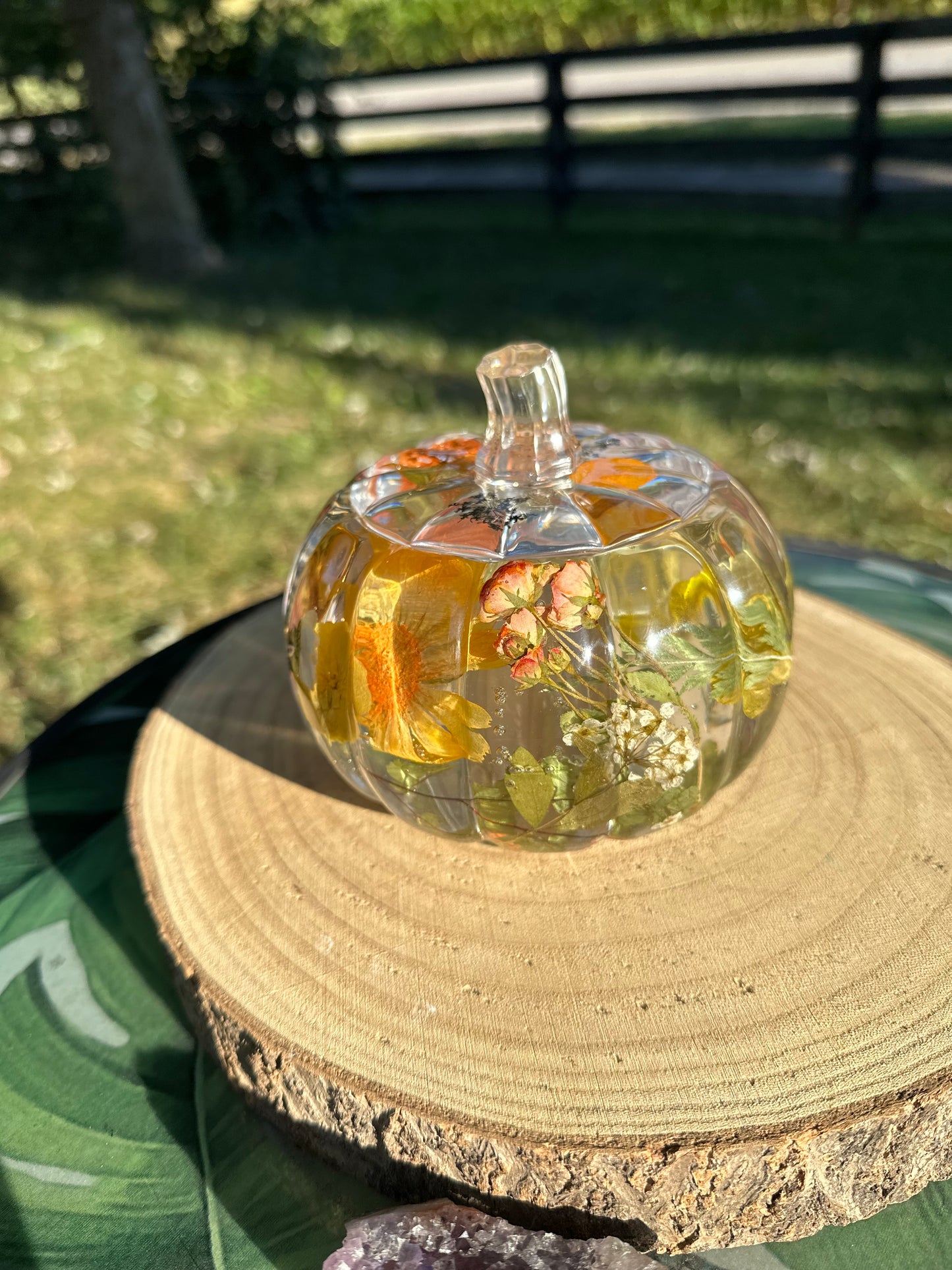 CUSTOM 🖤🎃FLORAL PUMPKIN Jar