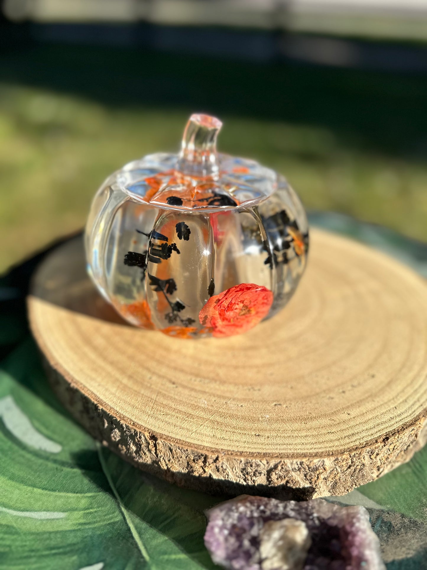 CUSTOM 🖤🎃FLORAL PUMPKIN Jar